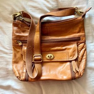 Women's Leather Crossbody Purse - Fossil